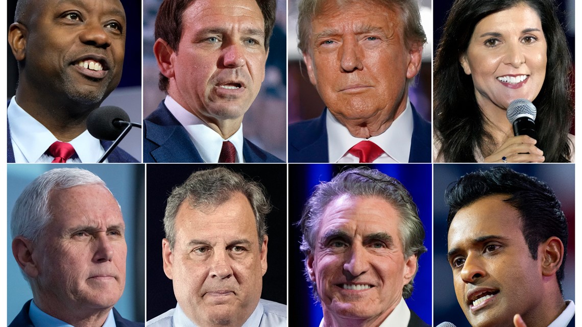 Which candidates have qualified for the first Republican presidential debate?